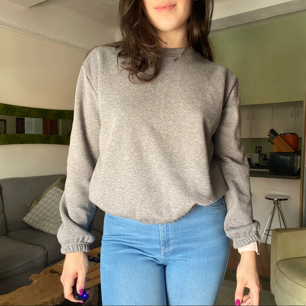 Banana Republic cinched gray sweater - Picture 2 of 3